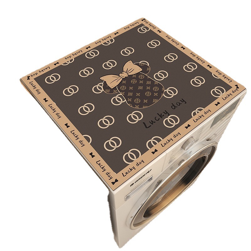 Light Luxury Trendy Brand Refrigerator Dust Cover Cloth Pad Bedside Table Cover Towel Drum Type Washing Machine Pad Absorbent Household Waterproof