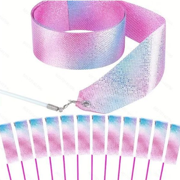 Flash star rhythmic gymnastics ribbon ribbon 2 m dance ribbon children's toys