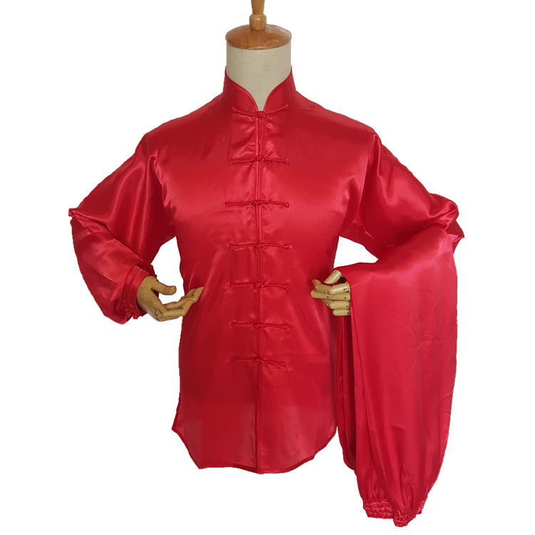 Wholesale Tai Chi Clothing Adult Elastic Silk Tai Chi Clothing Men's and Women's South Korean Silk Martial Arts Performance Clothing Practice Clothing