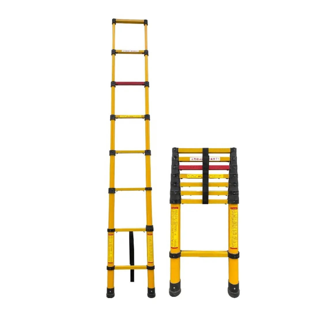 Customized Insulated Ladder Telescopic Ladder Fishing Rod Ladder Fiberglass Insulated Bamboo Ladder for Electricians Electric Herringbone Ladder Insulated Ladder