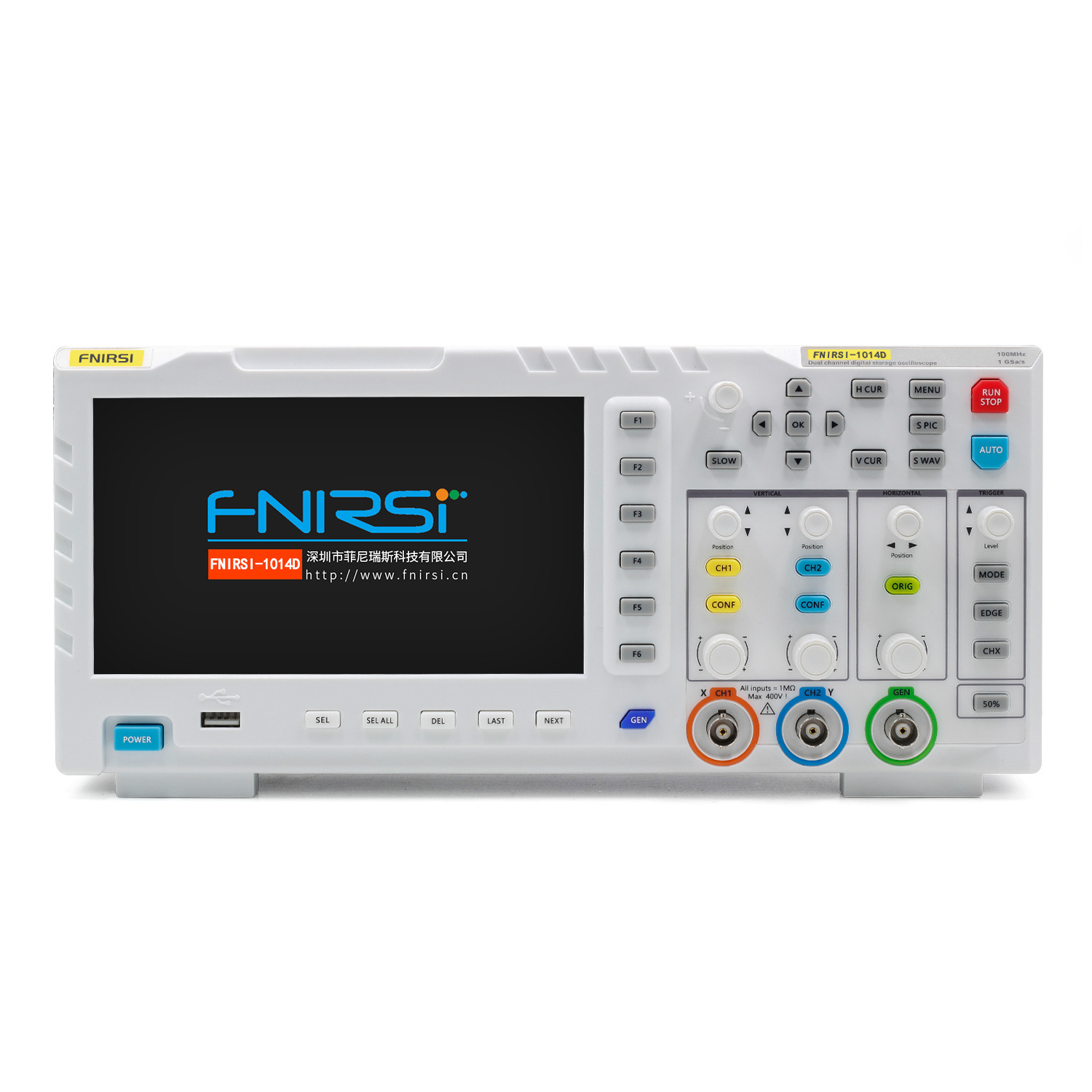 FNIRSI 1014D digital storage oscilloscope 100MHz dual channel oscilloscope signal generator