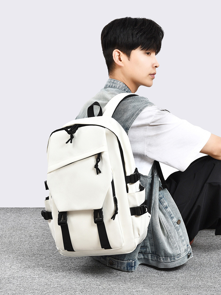 Cross-Border Schoolbags for Junior High School Boys, New Casual Travel Backpacks, High School College Students, Female Large-Capacity Computer Backpacks