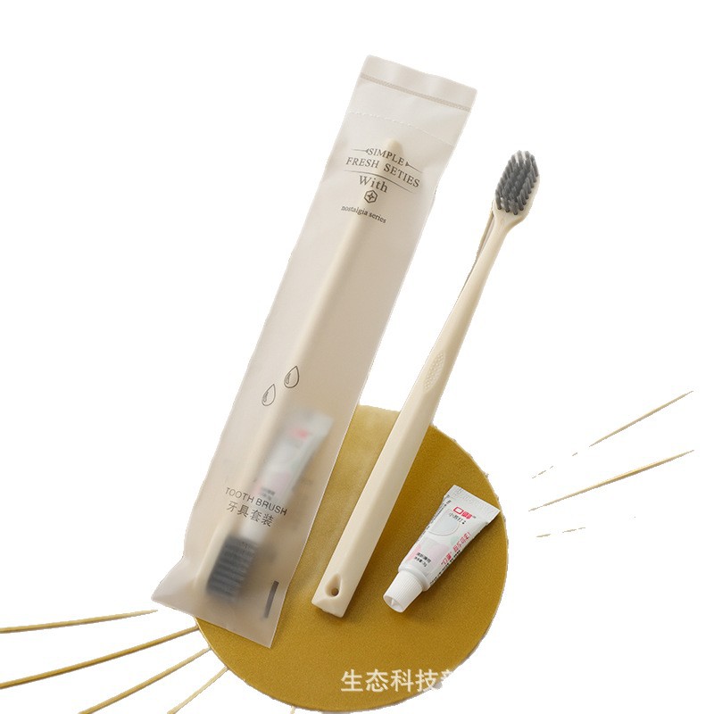 Hotel Hotel Disposable Toothbrush Toothpaste Toiletries Set Homestay Inn Soft Hair Teeth 2-in -1