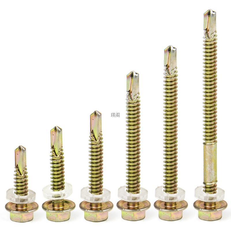 Self-Drilling High Hardness External Hexagonal Drill Tail Thread Self-Tapping Screw Screw Zigong Iron Sheet Special Steel Plate Self-Tapping