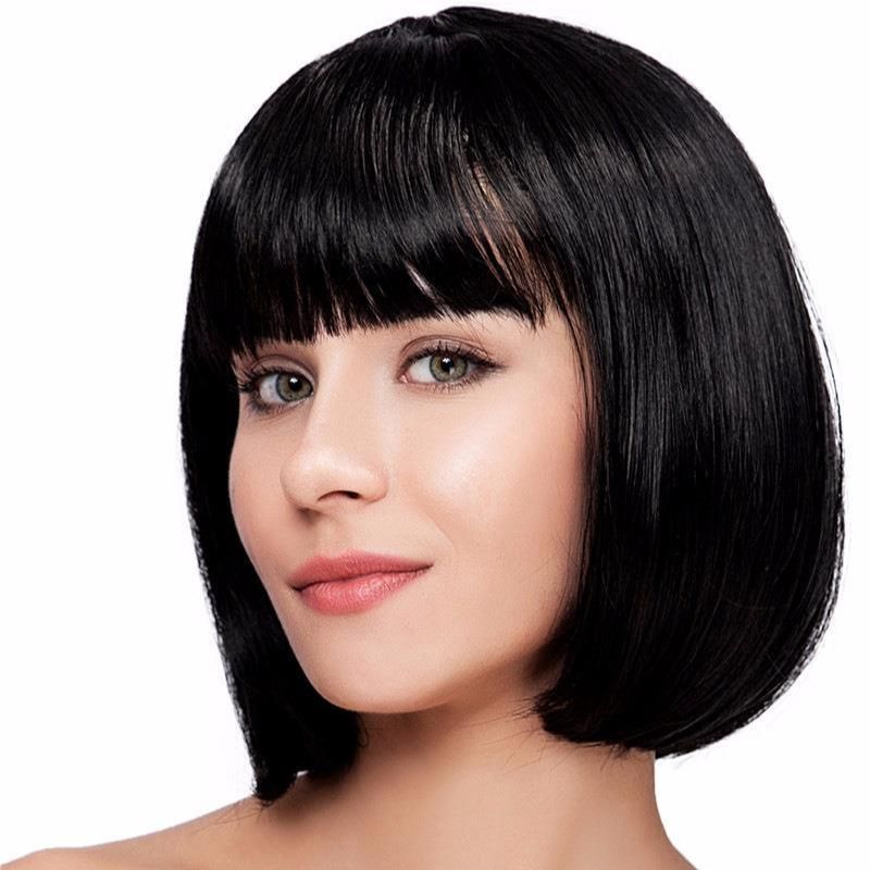 Ou Shuo Amazon Wig Headgear Supply Short Hair with Bangs and Bob Fashionable Female Short Hair Headgear Dropshipping
