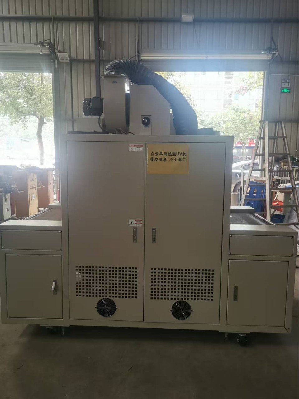 Transfer Used 90% New 2-Lamp Uv Curing Machine Size Length 2.2m Width 0.7, Digital Transformer Power 9Kw