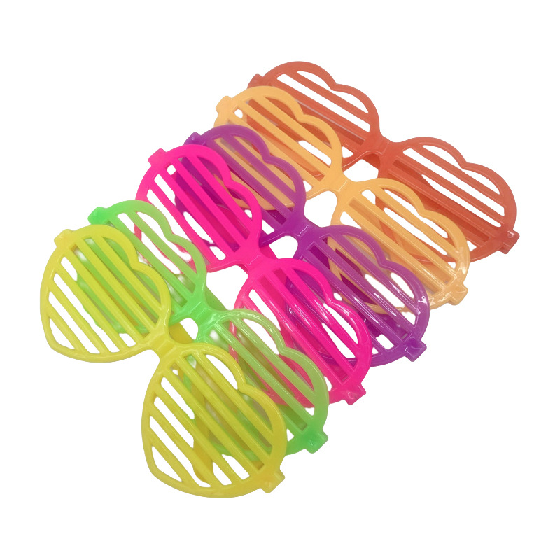 Blinds Heart Glasses Frame Masquerade Party Party Glasses Party Decorative Glasses No Lenses