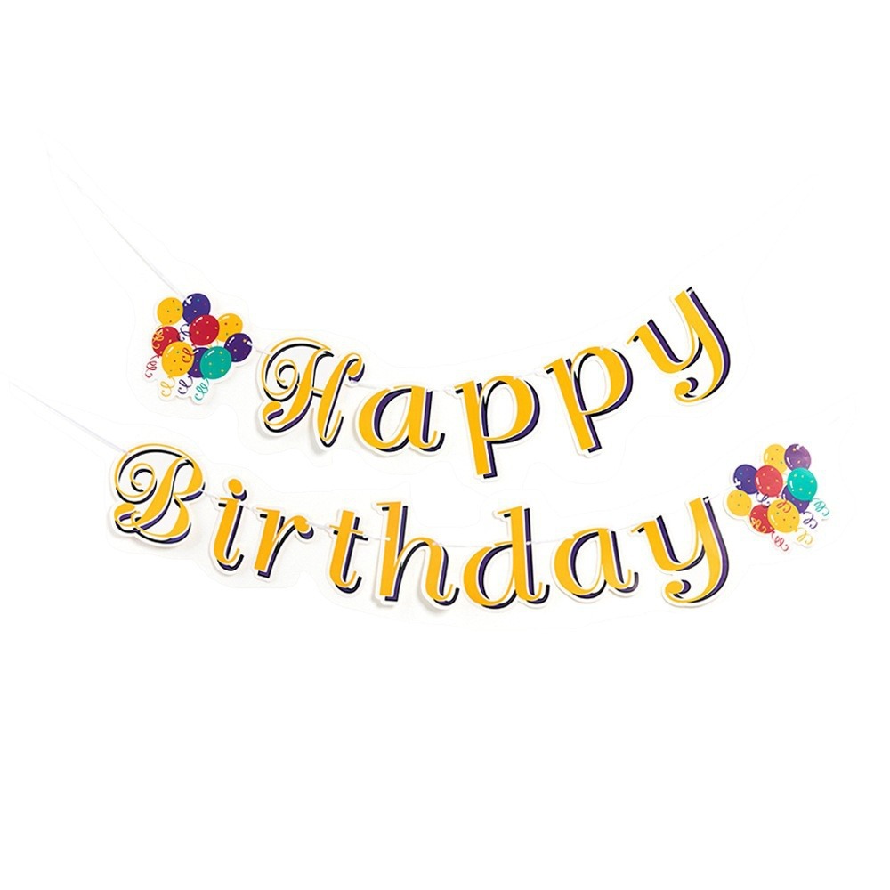 Birthday Party Colorful Balloons Paper Cups Paper Plates Paper Napkins Disposable Party Tableware Set Wholesale Cake Shape