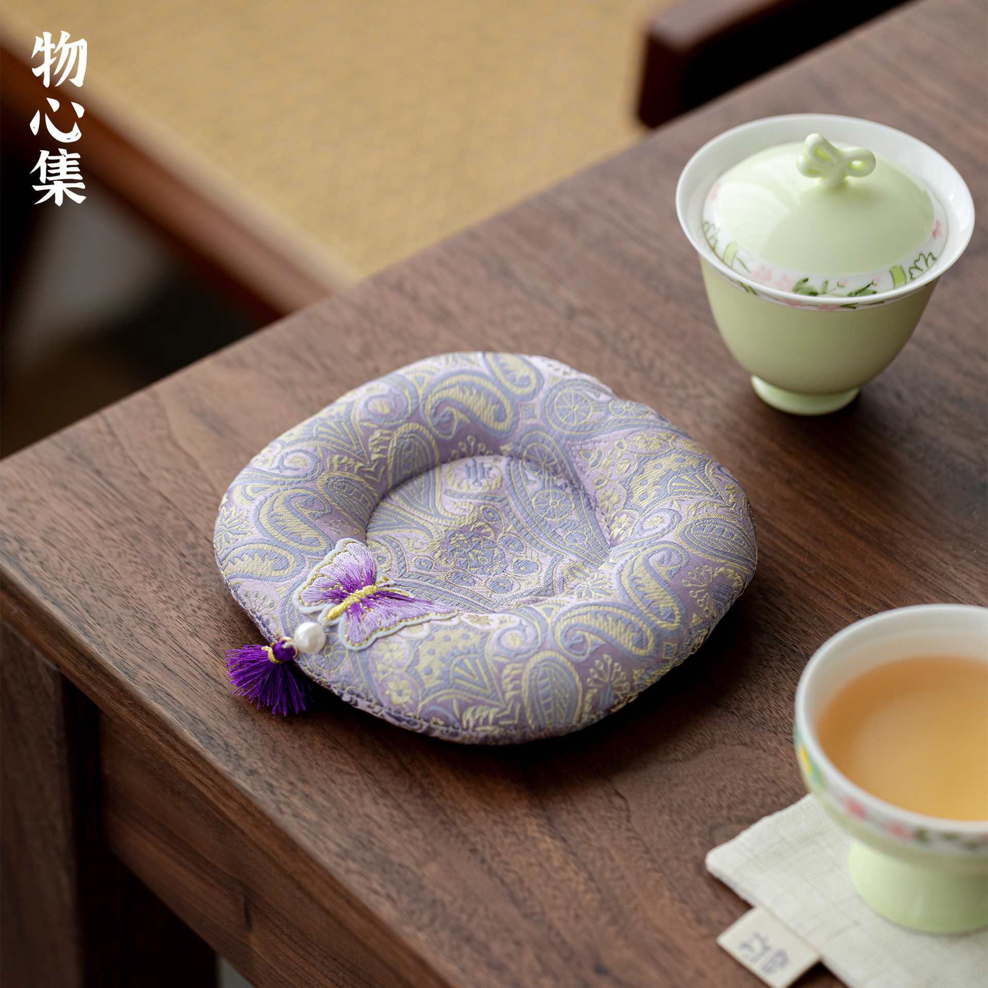 Ручной мат для чайной церемонии, защитный мат для чашек