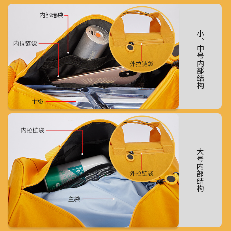 Cross-border children's travel bag leisure hand luggage bag light dance fitness swimming shoulder travel bag logo