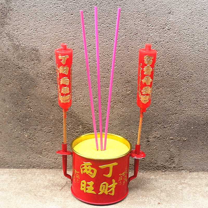 Incense Burner Ornament, Auspicious Red Incense Burner, Factory-Operated, Prosperity Incense Burner, Candle Holder