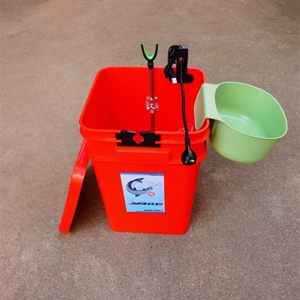 Yuebao Thickened Raft Fishing Barrel Raft Rod Bracket Special Barrel Multifunctional Portable Barrel Live Fish Barrel with Light Raft Fishing Miscellaneous Barrel