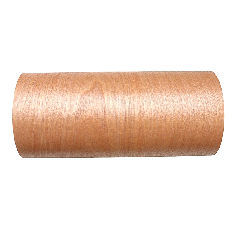 0.2mm Rotary Cut Red Walnut Furniture Decoration Renovation Back Non-Woven Fabric 60*250cm with Clear Texture