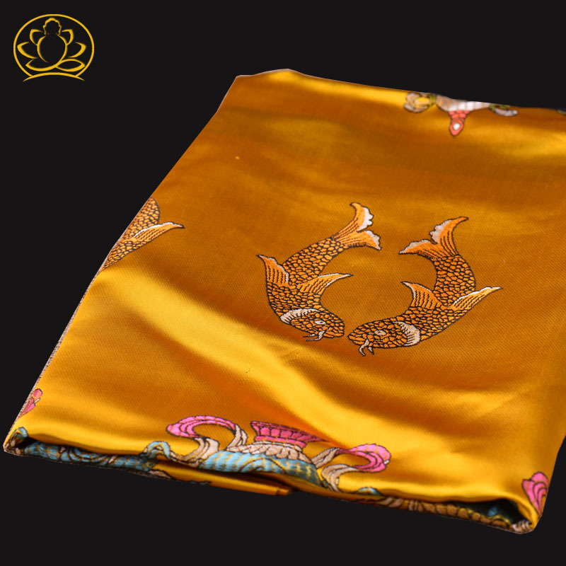 Xizang jewelry eight auspicious Hada padded silk embroidery Hada large Mongolian White Hada 250*48cm