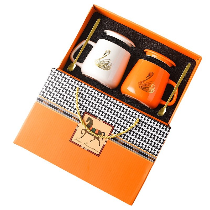 Shishi Ruyi Ceramic Mug Wholesale Practical Souvenir Set Gift Couple Cup Water Cup Pair Cup