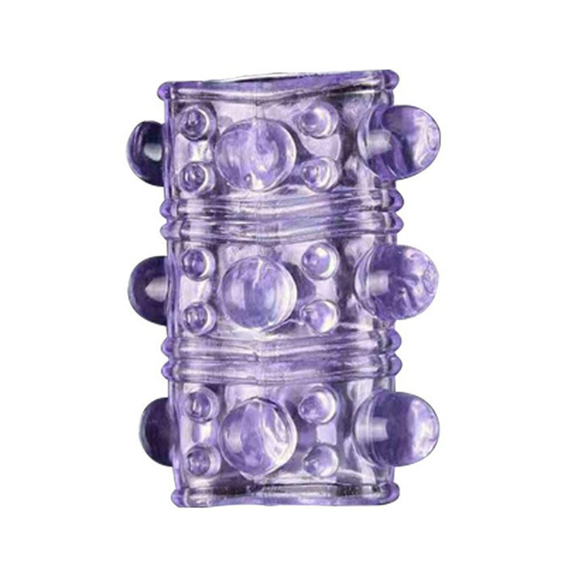 Men's Large Particle Adult Erotic Wolf Tooth Set, Semen Locking Ring, Penis Set, Dragon Ball Particle Sheep Eye Ring, Sex Products Wholesale