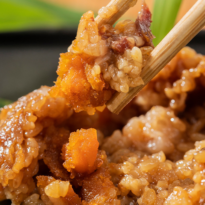 Dragon Boat Festival Rice Dumplings, Egg Yolk and Fresh Meat Rice Dumplings, Vacuum Individually Packaged, Healthy, Delicious and Fragrant White Rice Dumplings
