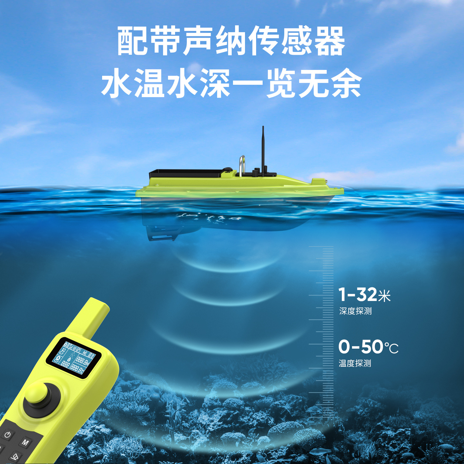 2025 New D36E Nesting Boat Gps Accurate Positioning Can Measure Water Temperature and Depth, Automatic Return to Efficient Hook Delivery Boat