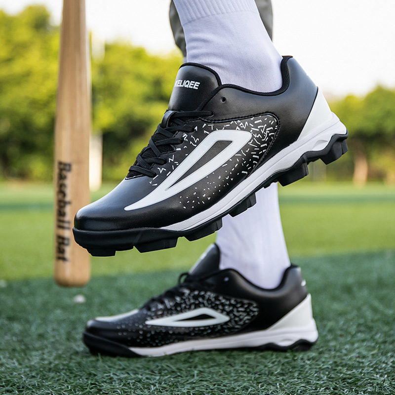 Men's Sports Tennis Shoes, Rugby Spikes, Adult Baseball Shoes, Competition Shoes, Non-Slip Synthetic Leather Upper, Breathable