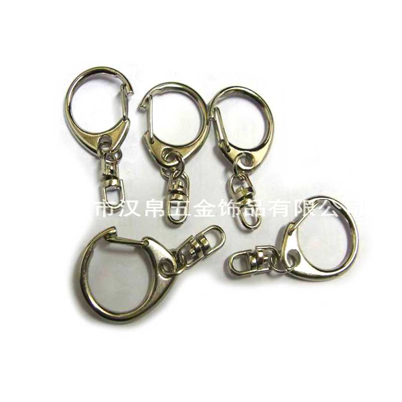 Factory Direct Supply of Stainless Steel D-Shaped Buckle, Semi-Circular Figure-Eight Buckle, Lobster Clasp, Metal Key Ring, Doll Hardware Accessories