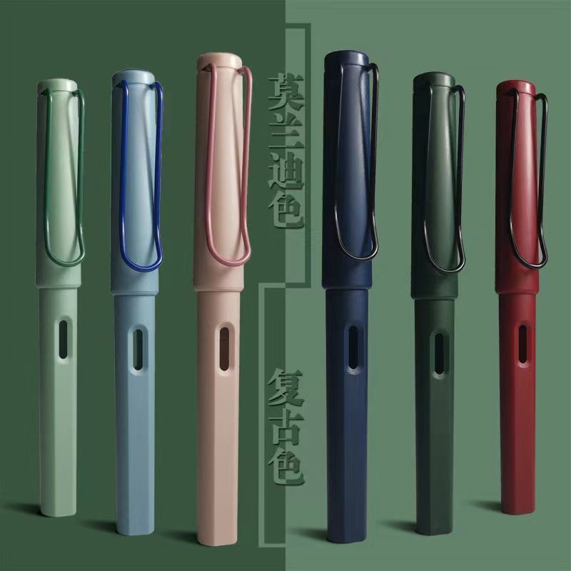 Morandi Pen Can Change Ink Sac Student Positive Writing Pen Practice Ink Sac Dual-purpose Pen Wholesale