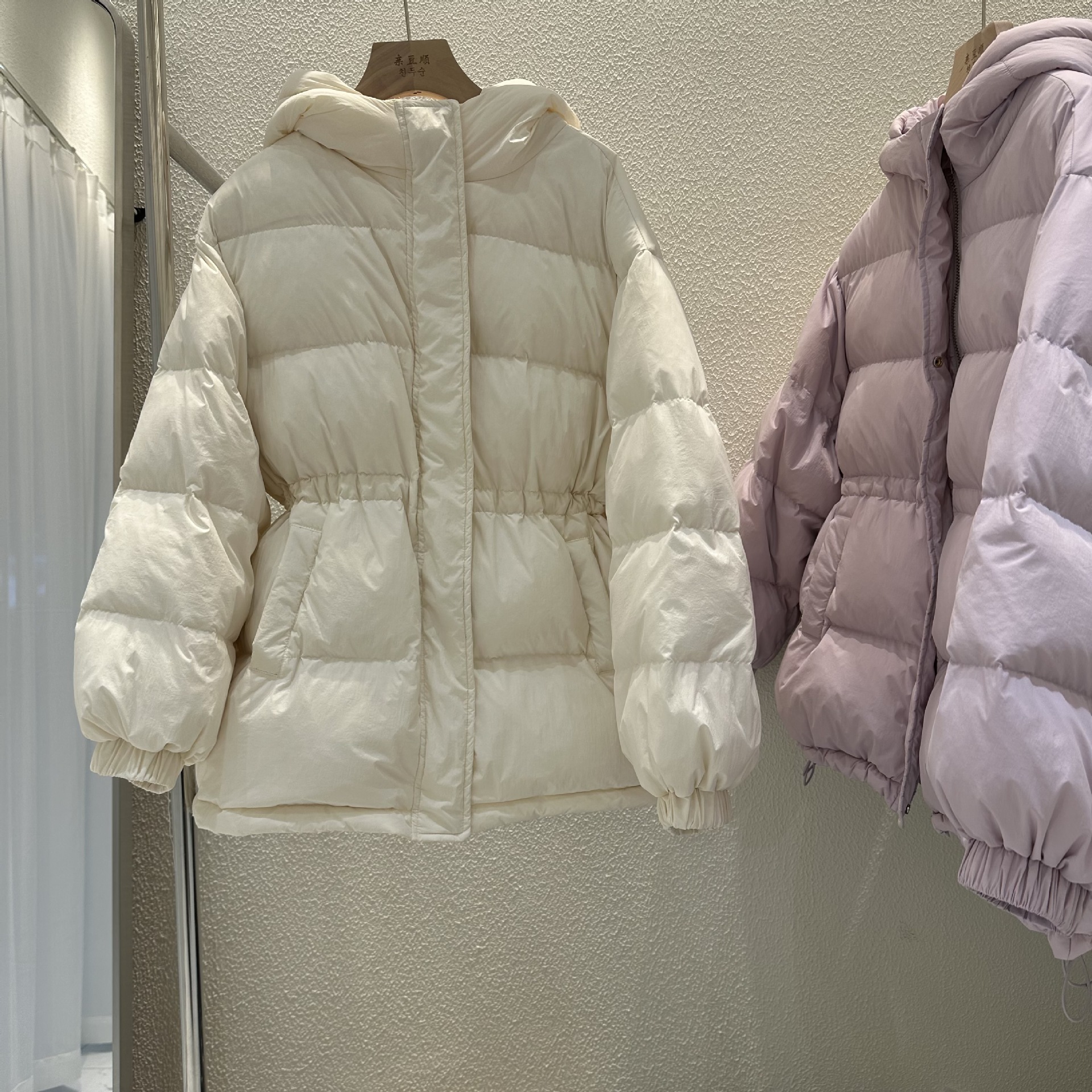 South Korea original stall wholesale new standard 90 white duck down jacket 2024 new slim padded plus size down jacket