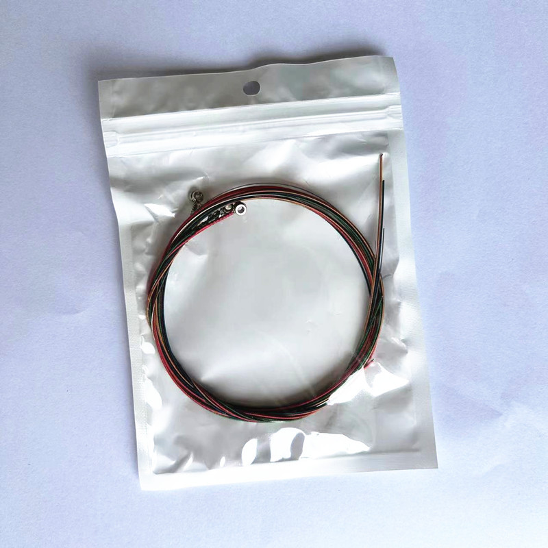 Wooden Guitar Colorful Strings Folk Guitar Steel Strings 6 Folk Bulk Strings Factory Direct Sales Guitar Strings 1-6 Strings