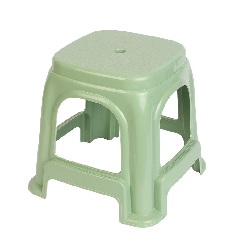 Plastic Stool Thickeneded Anti-Fall Chair Bench Simple Style Outdoor Conference Home Square Stool Stackable Shoe Changing Stool