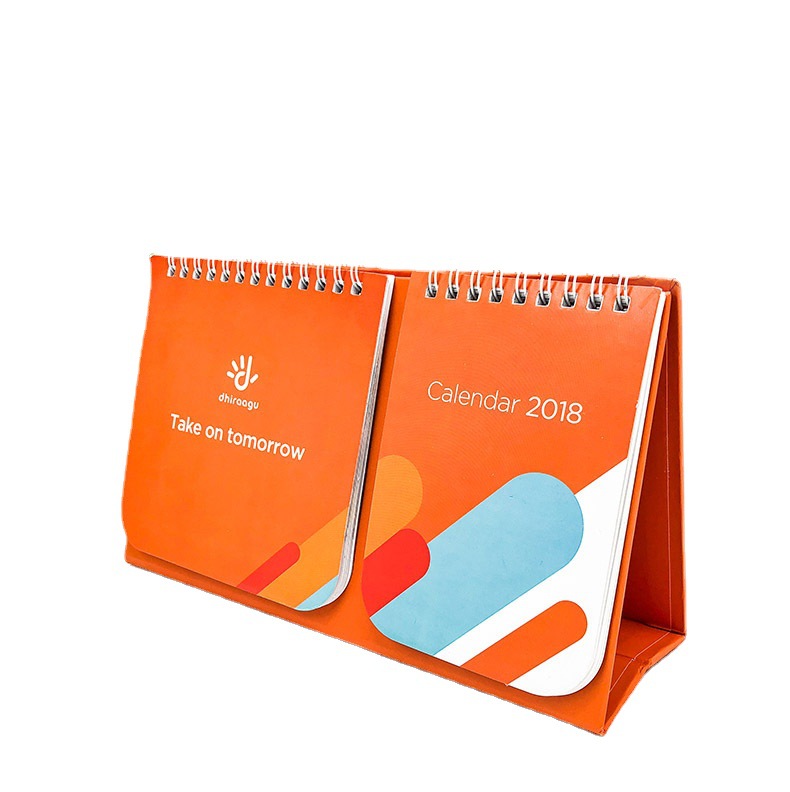 Enterprise Advertising Desk Calendar Customized Calendar Printing Monthly Calendar Customized Calendar Creative Wind Perpetual Calendar Plus Bronzing Logo