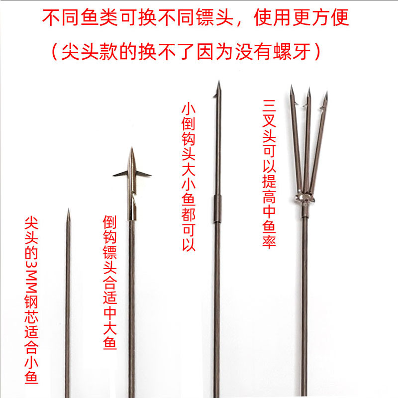 Stainless Steel Large Elastic Fish Gun, Fish Arrow, Sea Fish Shooting Tool, Large Fish Gun, Harpoon Fishing Tool