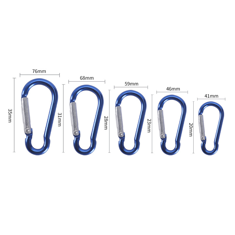 Outdoor Metal Quick-Hang D-Shaped Aluminum Alloy Gourd-Shaped Carabiner Climbing Water Bottle Water Bottle Aluminum Buckle Aviation Aluminum Hanging Buckle