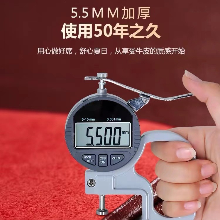 [Whole Leather] Cowhide Mat First Layer Buffalo Leather Mat Three-Piece Set Genuine Leather Mat Manufacturer Wholesale