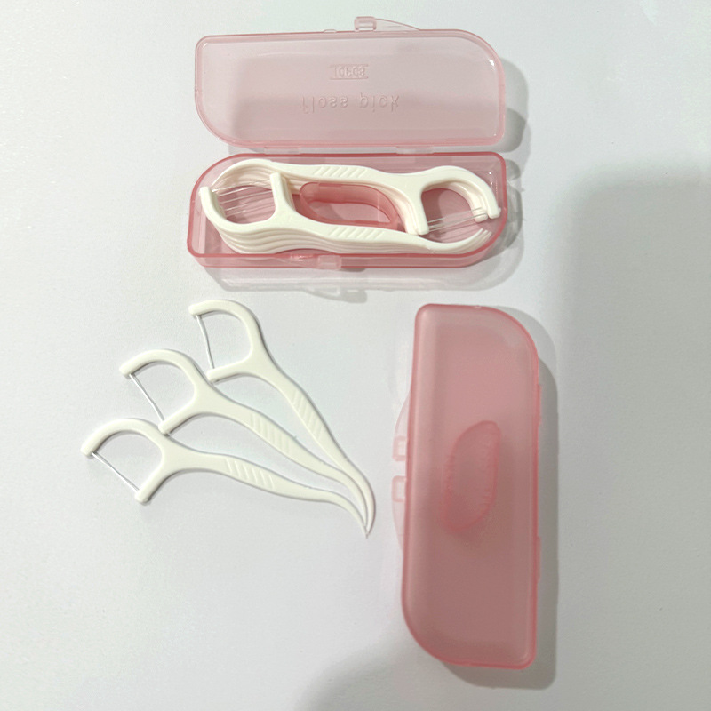 Bo Zhen Dental Floss Storage Box Mini Storage Box 10 Pack Disposable Dental Floss Stick Household Teeth Cleaning Toothpick High Elasticity