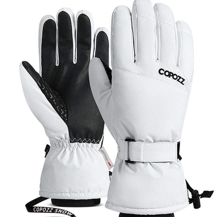 Перчатки Copozz для мужчин и женщин, для одиночных и двойных досок, с сенсорным экраном, холодозащитные и водонепроницаемые, теплые и утолщенные для зимнего велоспорта