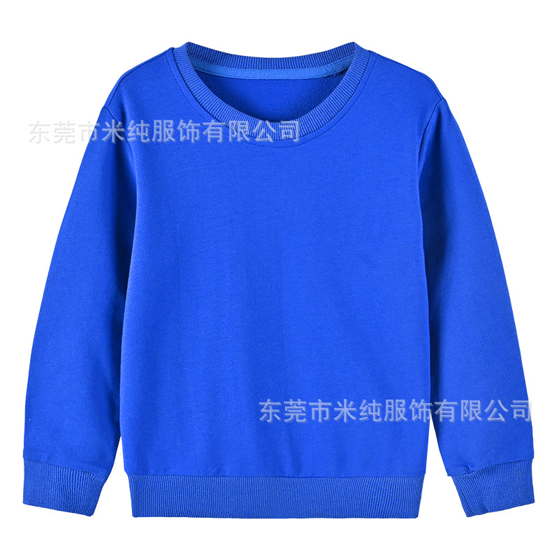 Новая детская одежда свитшот для мальчиков весна и осень однотонный