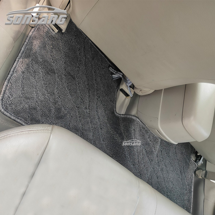 Advertising custom car mats full set of water ripple black 4S shop presents special flat universal carpet for special cars