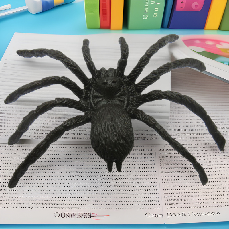 Маленький паук Хэллоуин игрушка паук целиком, разнообразие спецификаций пауков можно смешивать в маленьких пакетах, забавный черный паук