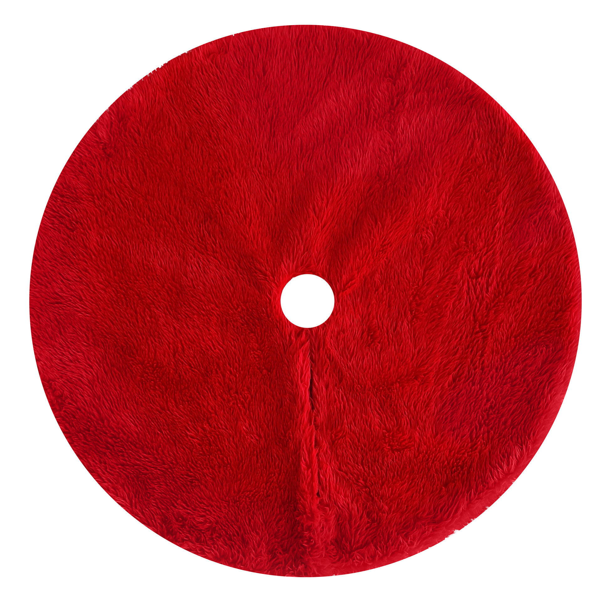 Cross-Border Snowflake Christmas Tree Skirt Decoration Holiday Supplies Plush Long Hair Pure White Multi-Color Tree Skirt Christmas Party