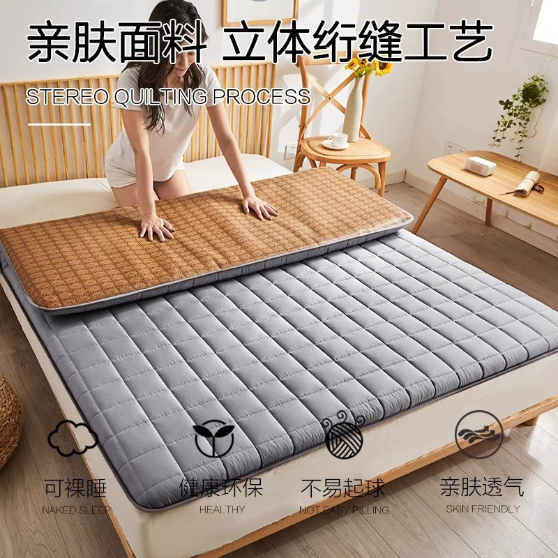 Tatami Summer Ice Silk Mat Mat Cushion Student Dormitory Single Winter and Summer Dual-Use Folding Thin Household