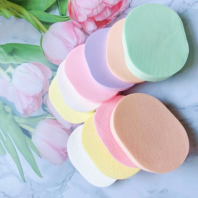 Chenyihe Beauty Special Sponge Cleansing Pad Natural Bamboo Charcoal Face Washing Pad Baby Thickened and Enlarged with Hanging Rope Cleansing Pad