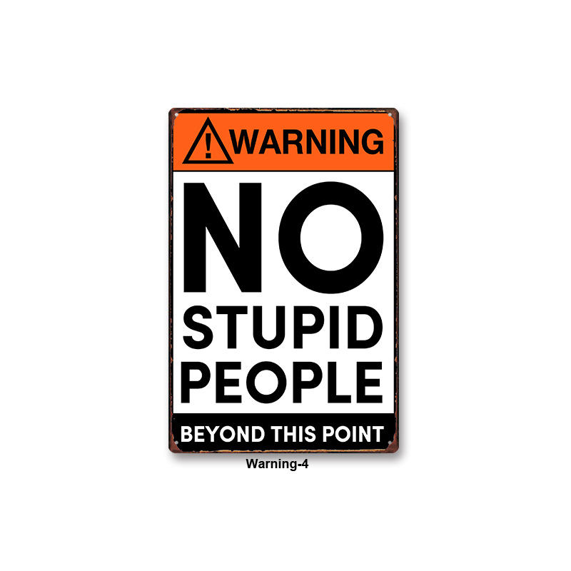 Tin Painting Bar Clothing Store Home Wall Decoration Tin Metal Decor Cross-Border Specialty Decorative Iron Painting