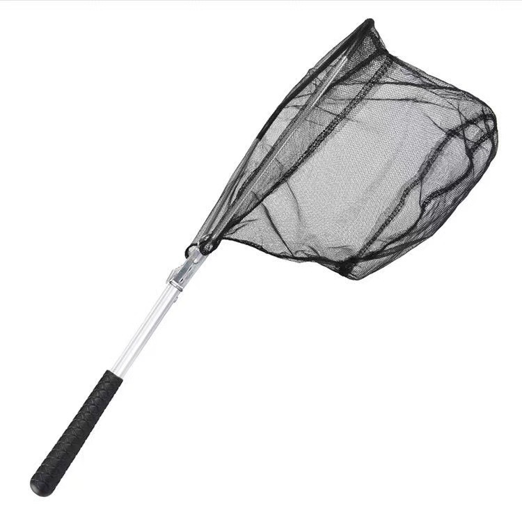 Aluminum alloy triangular folding short section hand-made net single section fly fishing fly fishing net stream road sub-small net