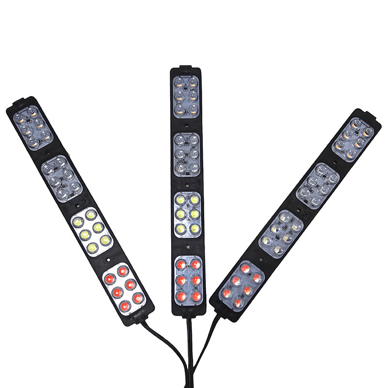 Source factory DC12V/24VLED24 lights red and blue flash module lights warning lights truck motorcycle signal lights
