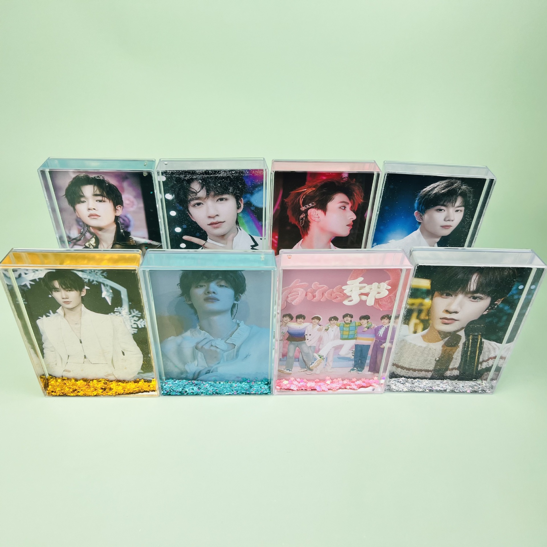 Фоторамка с песком молодежного союза содержит фотографии 6 дюймов TNT Сонг Ясюань Лю Яовэнь креативная масляная фоторамка