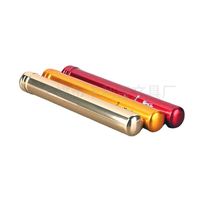 Customized Aluminum Cigar Tube, Moisturizing One-Pack Cigar Accessories, Tea Eyeliner Storage Cigar Tube