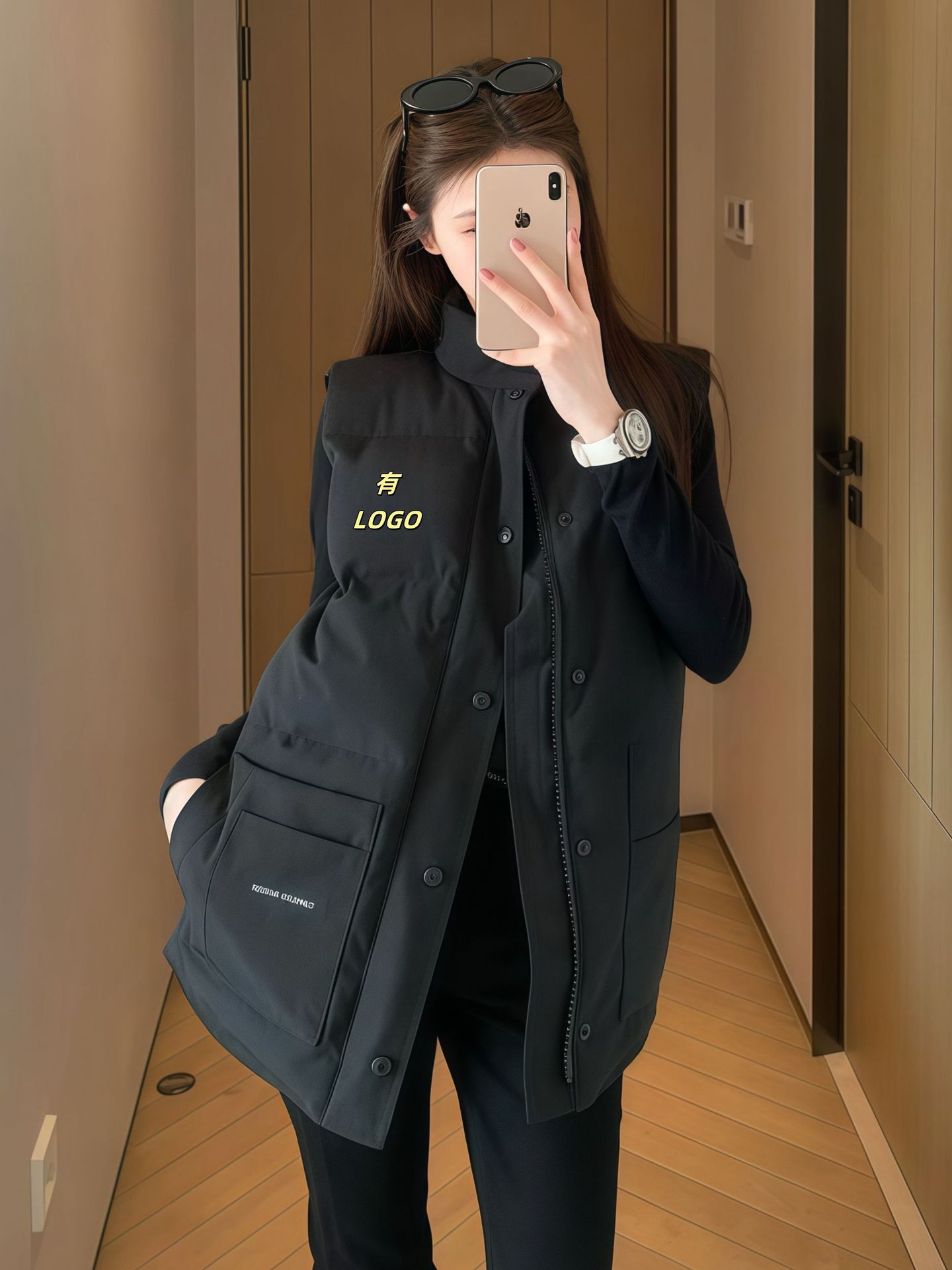 Fall/winter new goose vest down jacket Canada with men's and women's warm vest waistcoat 4154M