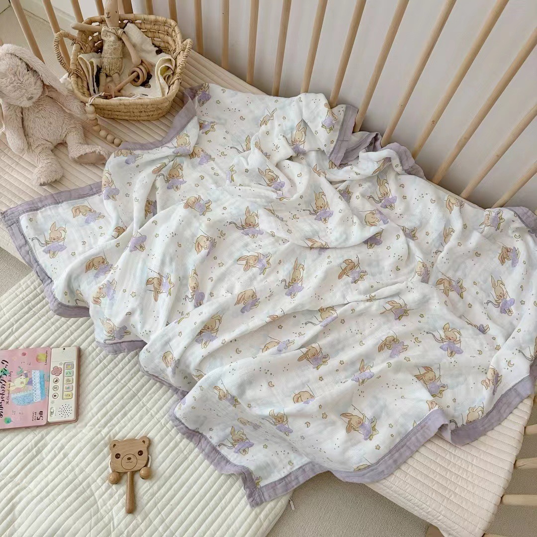 Baby Gauze Blanket Class A Four-layer Bamboo Cotton Gauze Blanket Children's Bamboo Fiber Bath Towel Air Conditioning Cushion Blanket