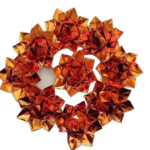 Purely Handmade Nine-Turn Small Lotus Three-Layer Gold Traditional Multicolored Lotus Shipped in about 15cm Days