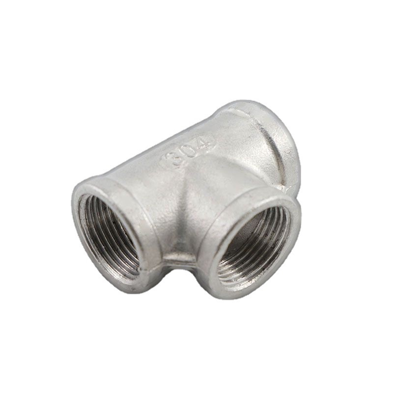 304/201 Stainless Steel Internal Wire Tee Internal Thread Wire Buckle Equal Diameter Tee Joint Water Pipe Accessories 4 Minutes 6 Minutes 1 Inch