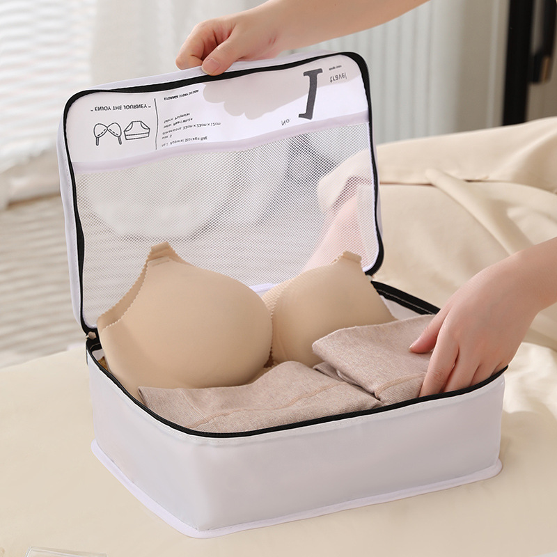 Digital Travel Storage Bag 7-Piece Set Suitcase Clothing Organization and Storage Seven-Piece Set Makeup and Toiletries Bag